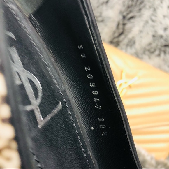 YSL Yves Saint Laurent Tribtoo Platform 105 Pumps Heels black & cream 38.5 au 8 - Picture 8 of 15